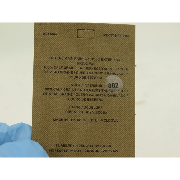 $350 BURBERRY SANDON BROWN TAN GRAINED LEATHER LOGO CARD HOLDER CASE WALLET - Picture 11 of 12